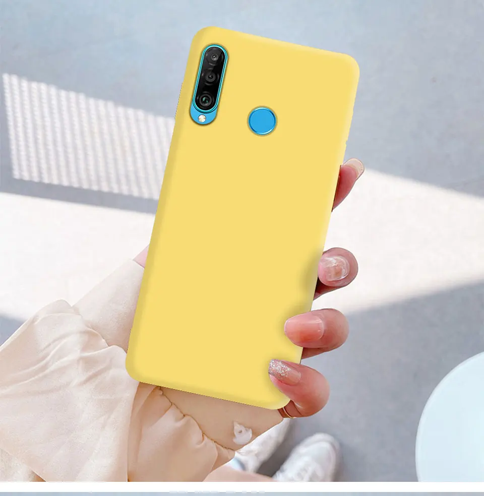 Neue Flüssigsilikon-Handyhülle für Huawei P30 Lite, weiches flüssiges Silikon, Silikon, schützt die Original-Rückseite – Detail 10