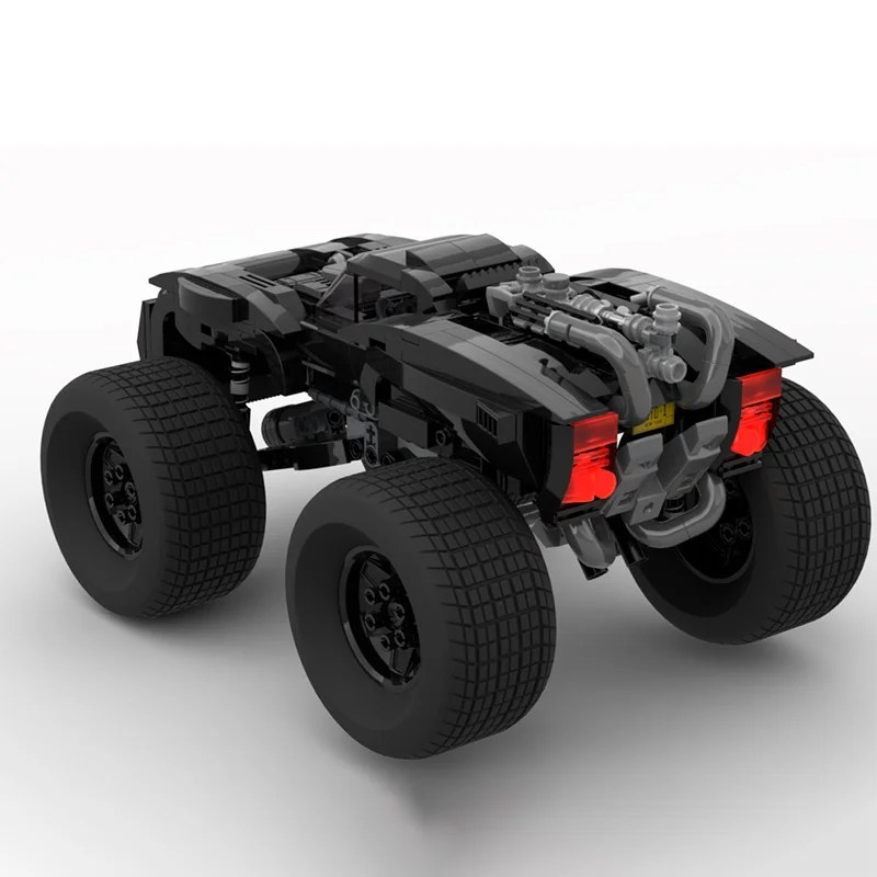 644pcs MOC Vengeance Batmobile Monster Truck Model Building Blocks Architecture Toy Idea Brick Christmas Gifts Kids Birthday