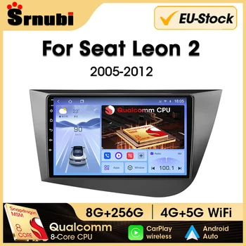Srnubi Android Qualcomm 8 Core Radio de coche para Seat Leon 2 2005 - 2012 reproductor de vídeo Multimedia 2Din 4G WIFI navegación GPS Carplay 1