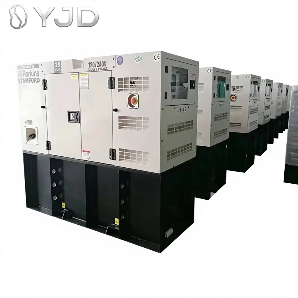 Home EPA Approved Powered by Perkings 40Kva Power Plant Soundproof 30Kw Diesel Generator 60Hz