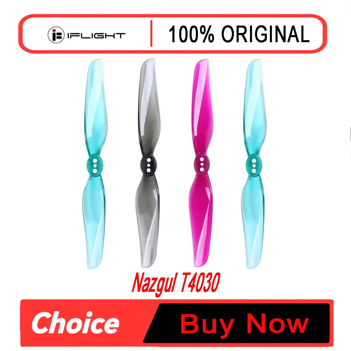2/4Pair IFlight Nazgul T4030 Prop 4Inch 2-Bladed Propeller for  Racing Freestyle FPV