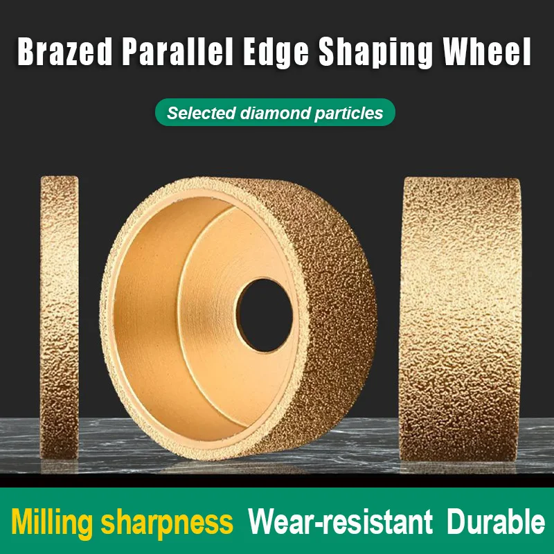 1 PC Parallel Profile Shaping ล้อ 20mm Arbor สูญญากาศ Brazed เพชรขอบล้อสําหรับกระเบื้องควอตซ์หินหินอ่อนหินแกรนิตหิน