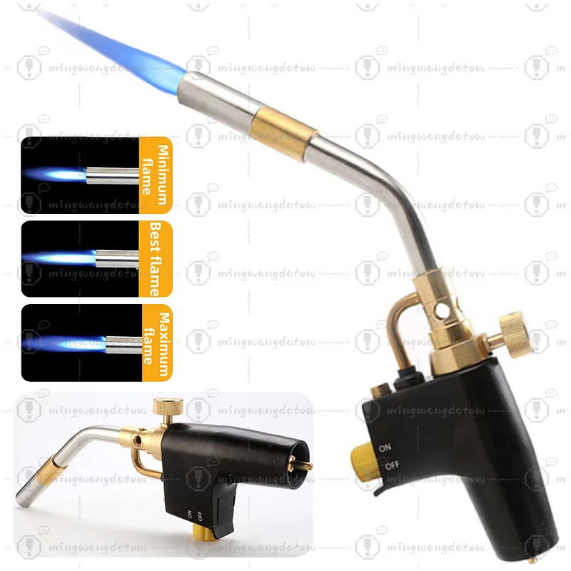 Maçarico a Gás Propano MAPP para Soldagem, Brasagem, Ferramenta de Gás para Encanamento, Churrasco, Culinária e Bricolagem, Queimador a Gás TS8000
