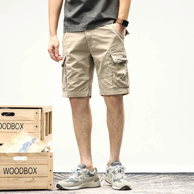 

Men's Japanese Casual Sports Shorts Summer Trendy Brand Workwear Multi Pocket Design Foreign Trade Loose Fit Outdoor Pants