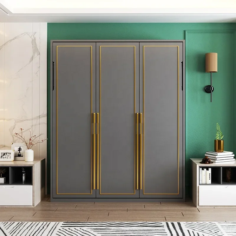 for HOT SALE Hidden bed folding bedroom wardrobe