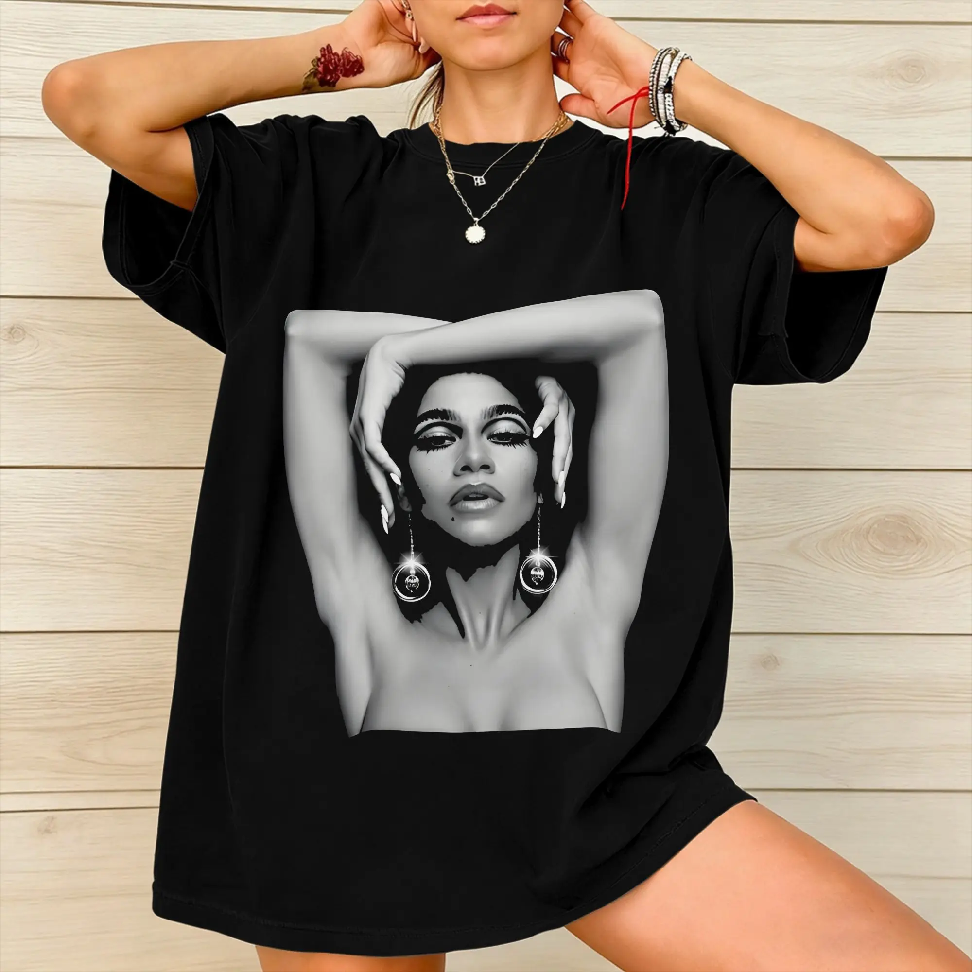 Mens Womens Ruby Rue Zendaya T Shirt Cotton Printed Tee Shirts  Top Clothing