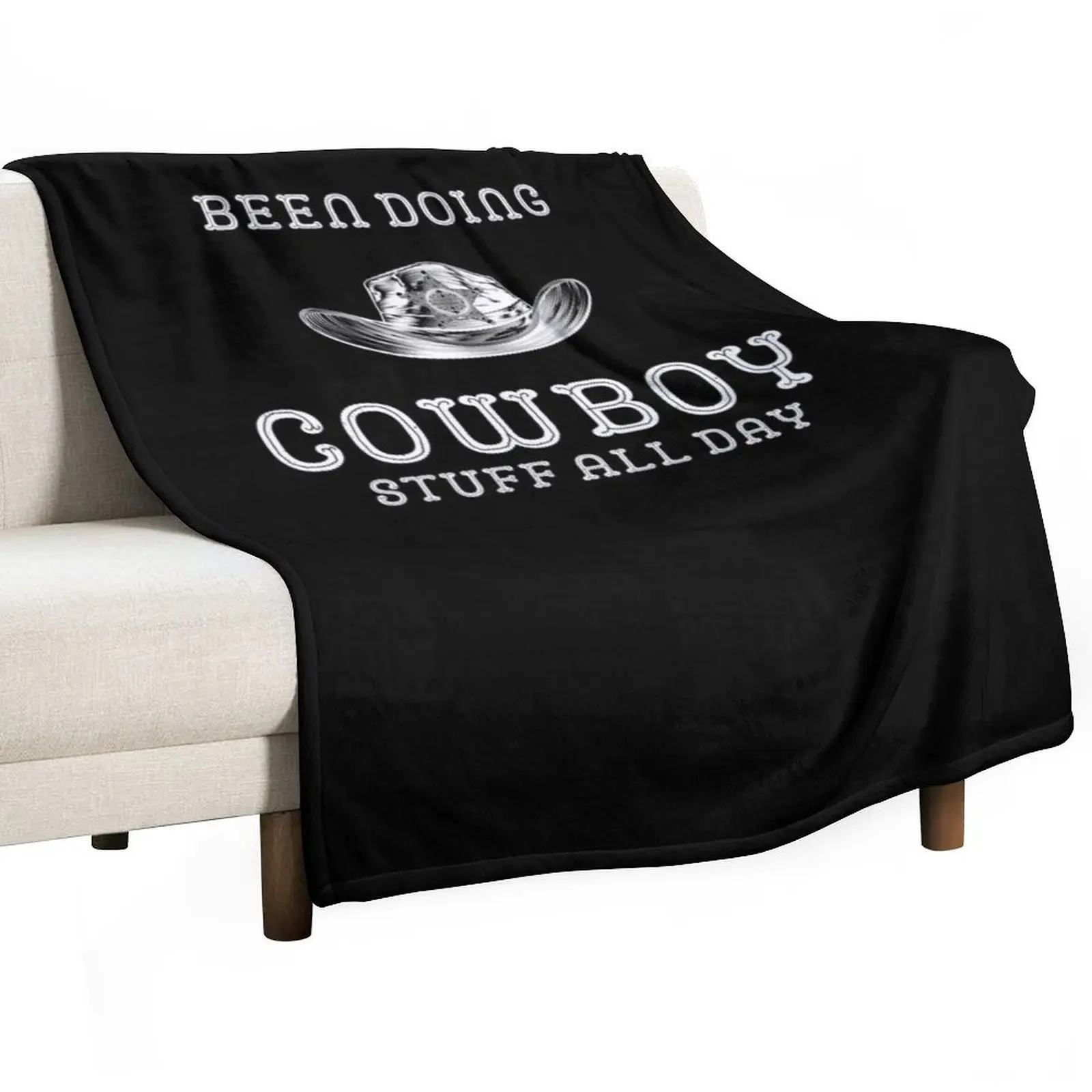 يتم القيام بأشياء رعاة البقر طوال اليوم، بطانية رمي للأطفال من الفلانيل لمصممي التخييم #3