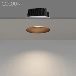 COOJUN LED Borderless Thin Downlight 7W 12W 110V-240V Replaceable Spot Lights Recesse Ceiling Lamp For Home Shop Indoor Lighting