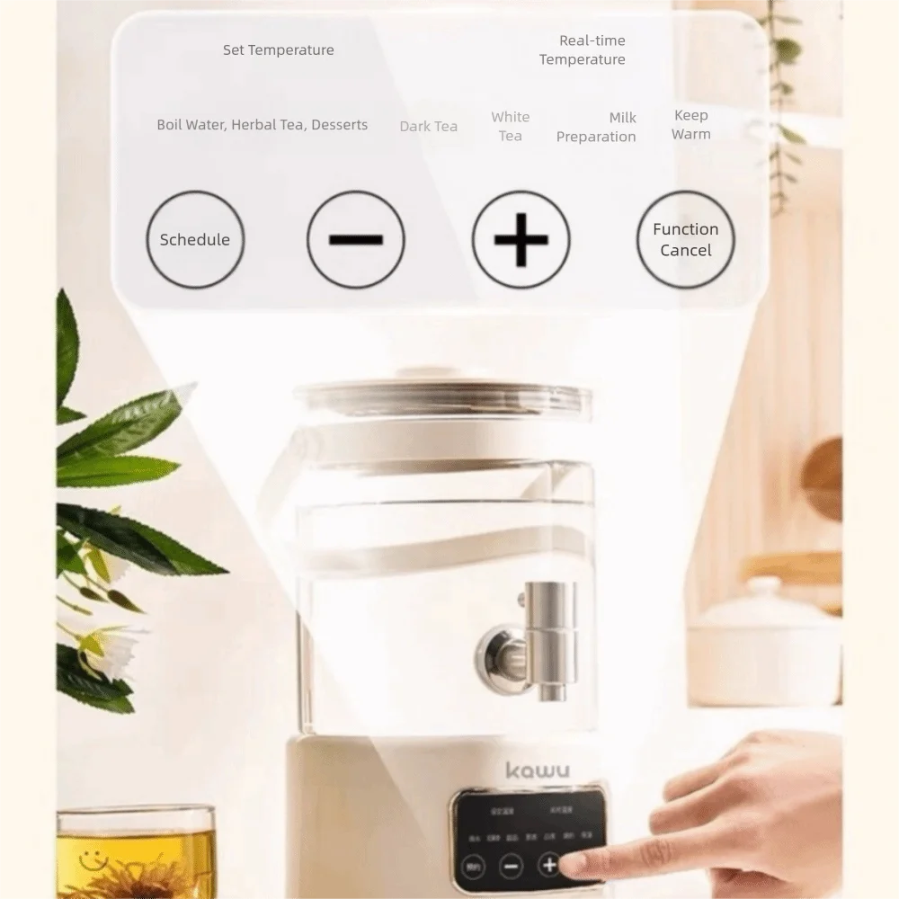 

Электрический чайник 2,5 л, стеклянный чайник большой емкости, кипящий чайник, интеллектуальный электрический чайник с постоянной температурой