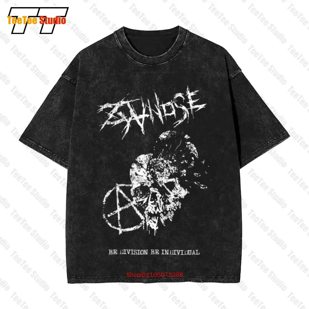 Zyanose 'Be Division' Vintage Oversized T-Shirt Destroy Crust Punk FJ7H