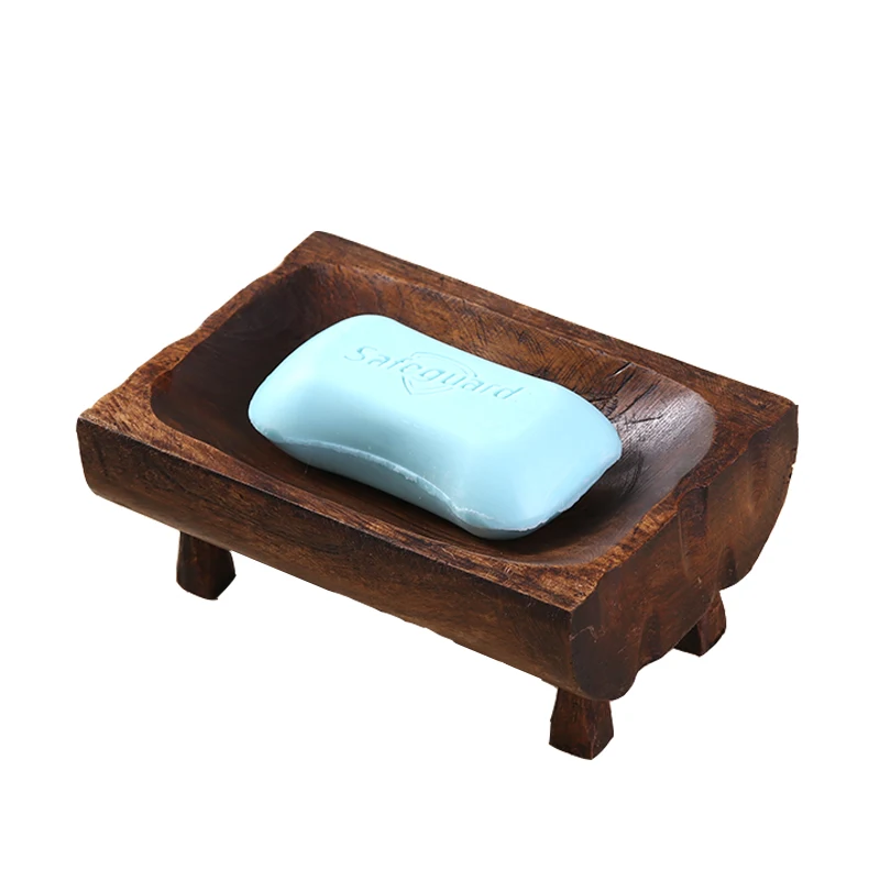 

Household drainage solid wood soap box, bathroom soap dish, water filter rack, soap tray