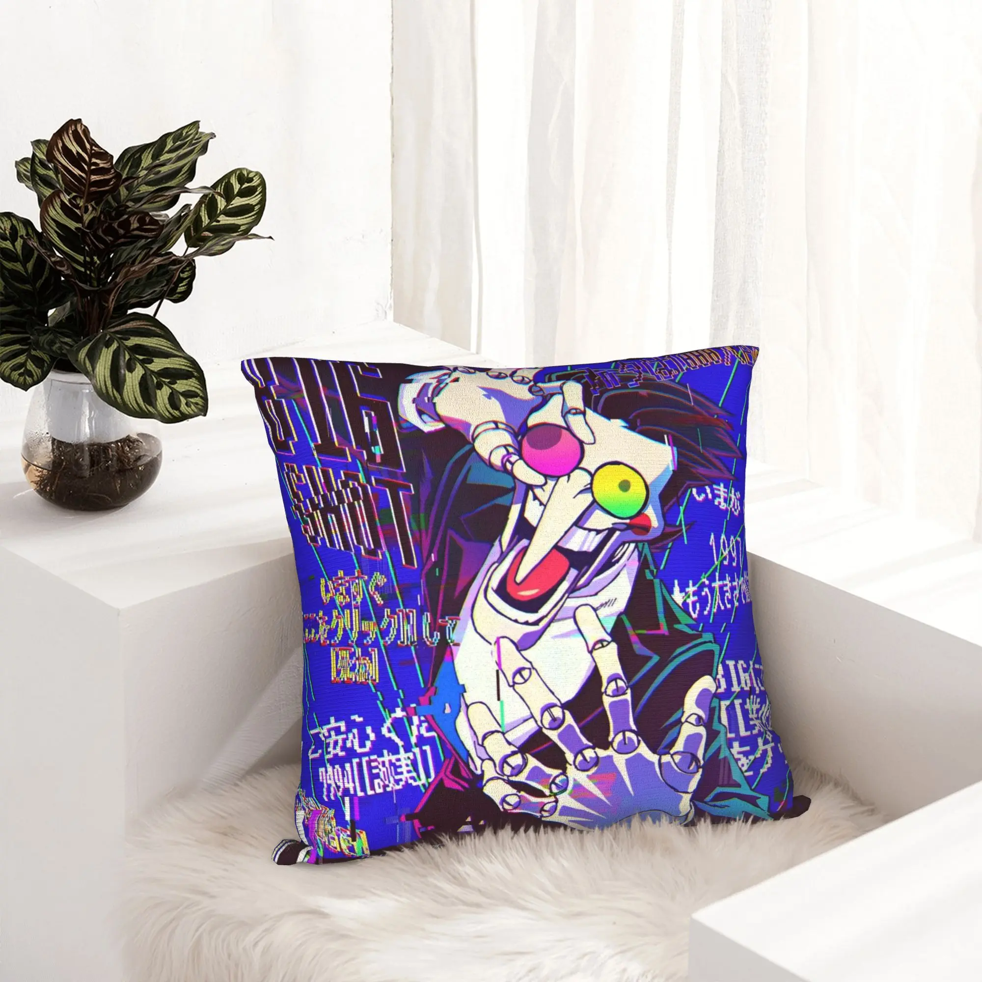 Deltarunes Game Pillowcase Double-sided Printing Cushion Cover Gift Spamton Throw Pillow Case Cover Home Square
