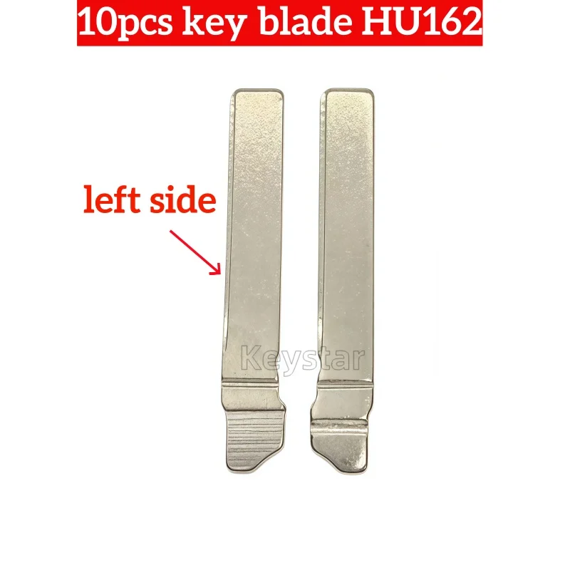 

keystar 10pcs/bag HU162 Original Car Remote Key Blade MQB48 Flip Blank left Side Blade for Golf Jetta Seat Skoda MQB49 Key Blade
