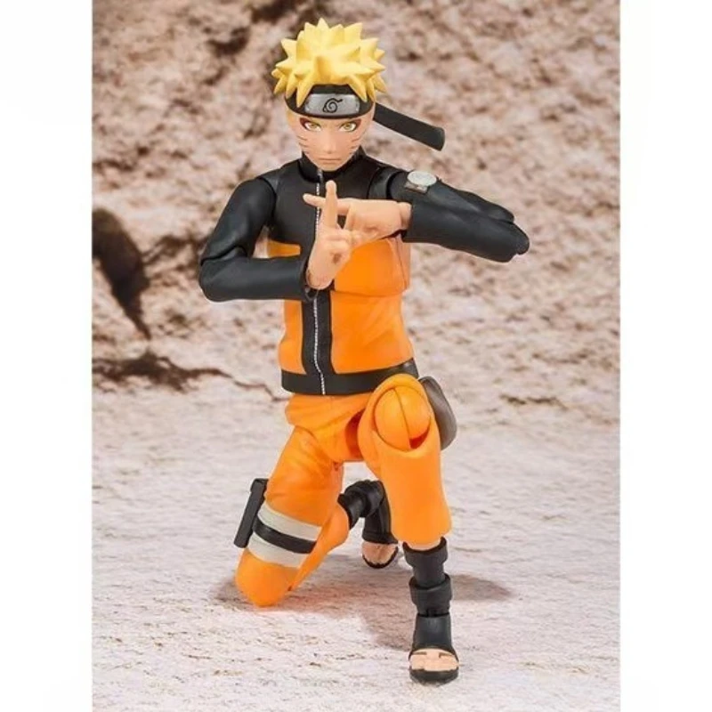 

BANDAI Naruto SHF Naruto Series Naruto Uzumaki Senjin Mode Anime Goods Model Figure Collectible Gift