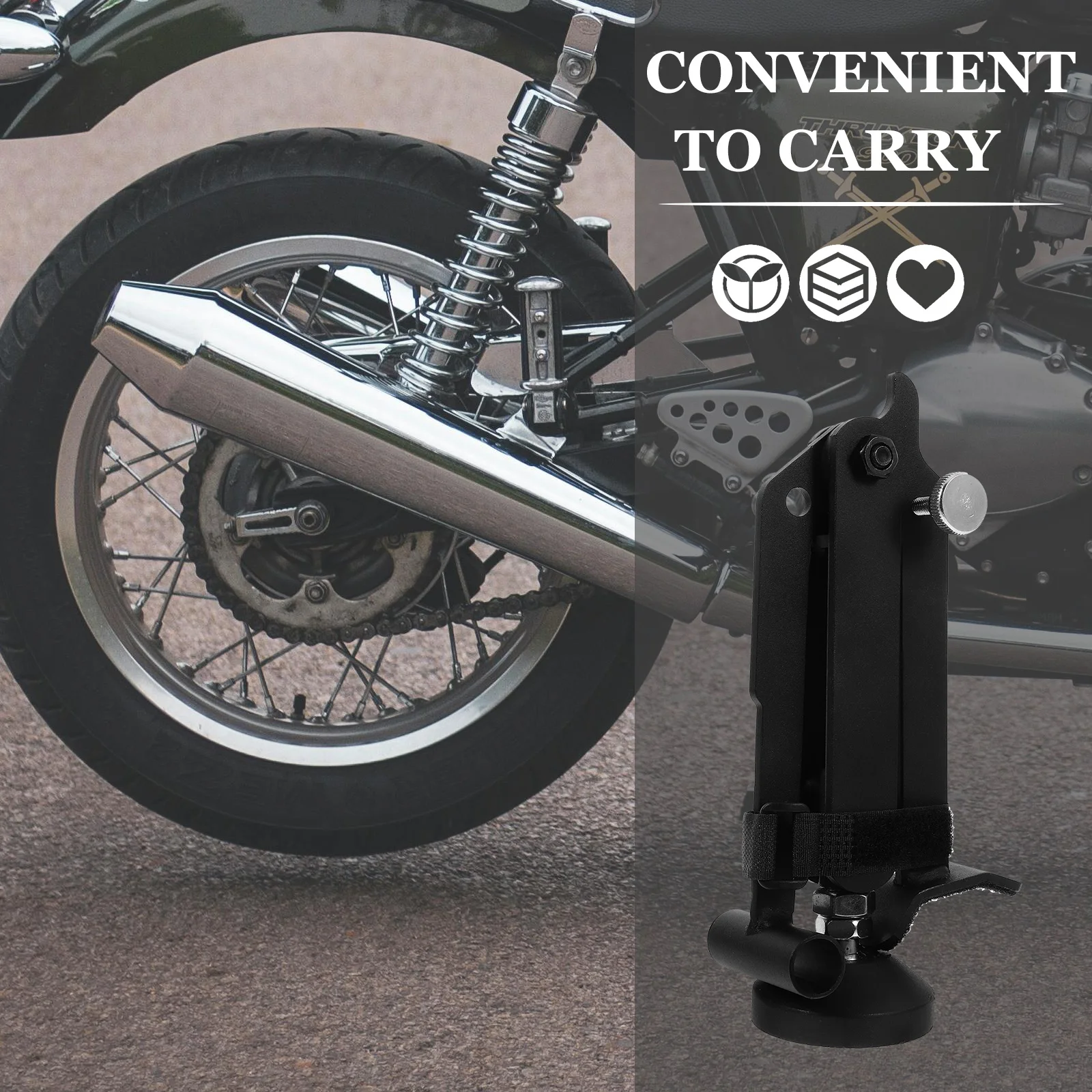 

Foldable Motorcycle Durable Rear Support Maintenance Lift Tool Portable Bike Motorcycle Stand Rear Lifter Stand