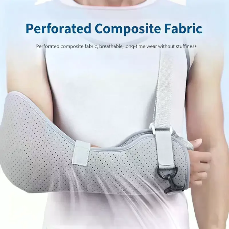 1Pcs Shower Bath Sling Adjustable Post-Surgery Shoulder Rotator Cuff Support Breathable Mesh Arm Brace No Slip Dry Fit