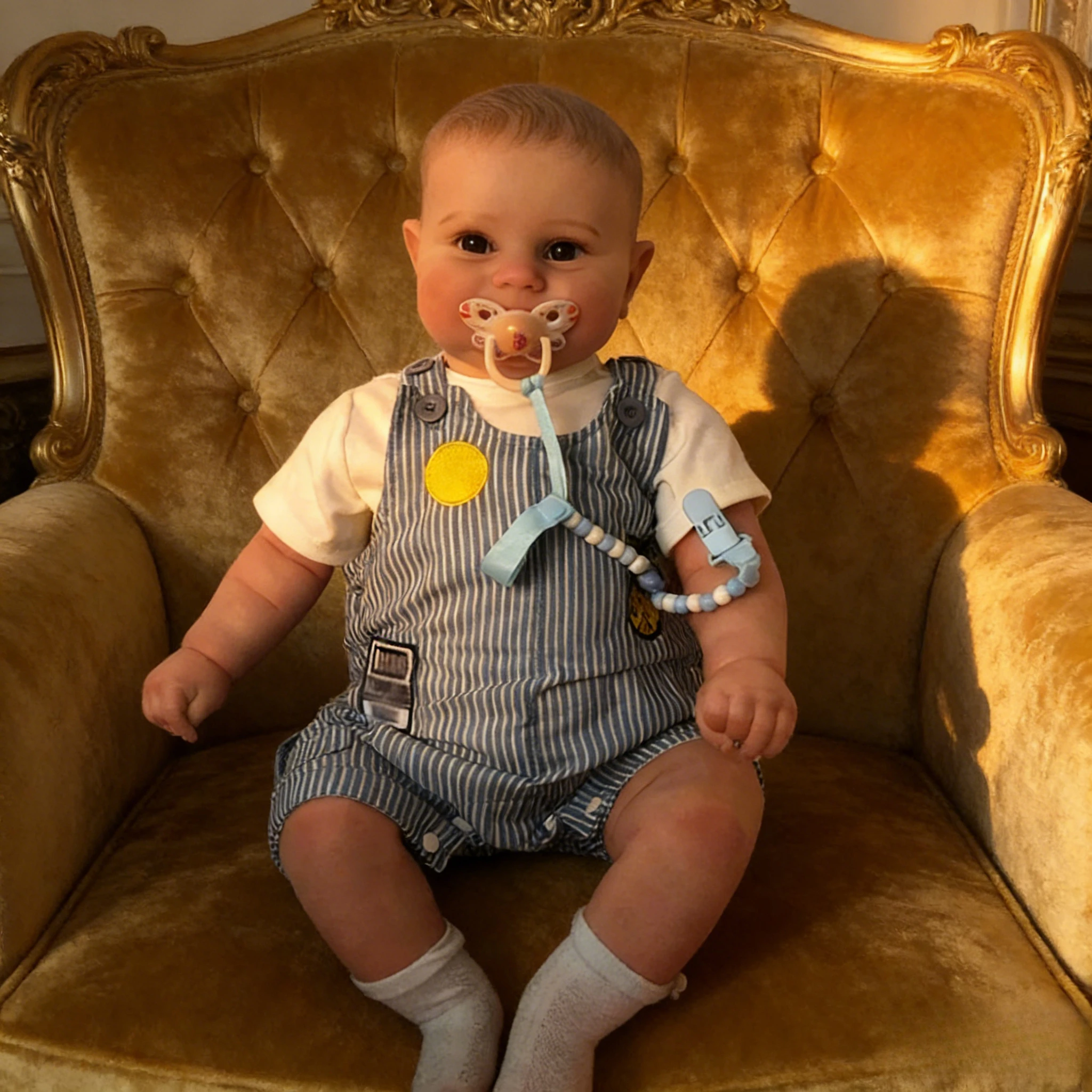 60CM Khổng Lồ Cho Bé Kích Thước Tái Sinh Tập Đi Maddie Cậu Bé Sống Động Như Thật 3D Da Nhiều Lớp Tranh Có Thể Nhìn Thấy Tĩnh Mạch Âu Yếm Mềm Mại cơ Thể