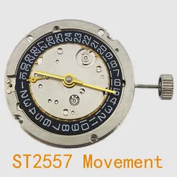 Seagull-ST2557 Movimento Assista substituição Acessórios, 3 Pins Half Gmt, Movimento Mecânico Automático, 9 Segundos Posição