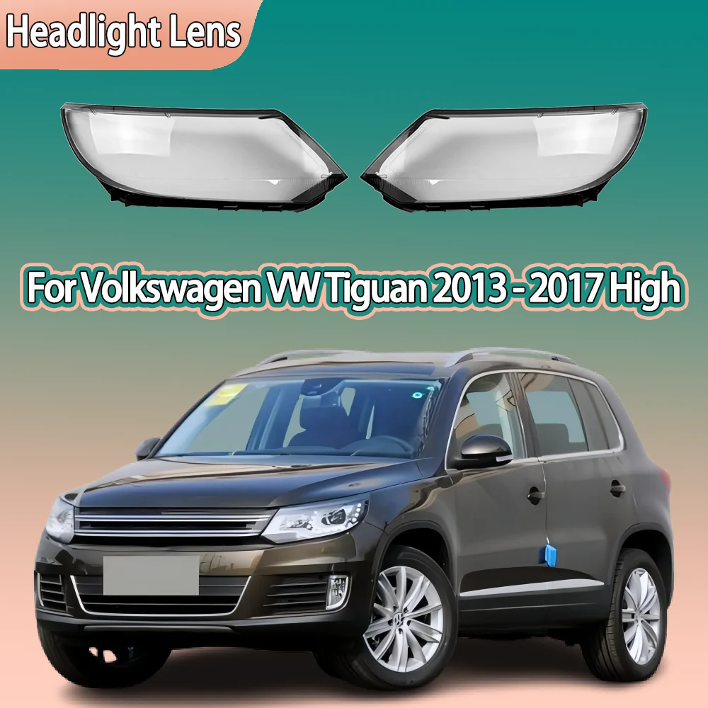 

Car Front Lights Lens For Volkswagen VW Tiguan 2013 2014 2015 2016 2017 Glass Lampshade Replace Original Low Headlight Cover