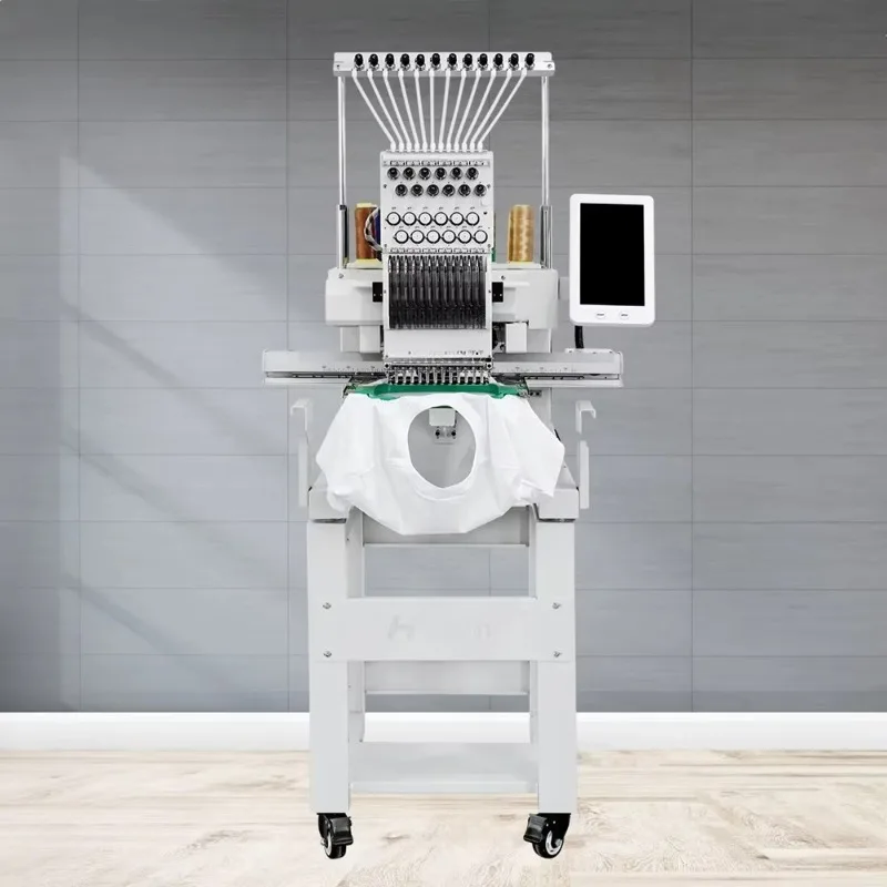 Industrial Embroidery Machine Multi Needle Computerized Equipment For Custom Textile Design Business