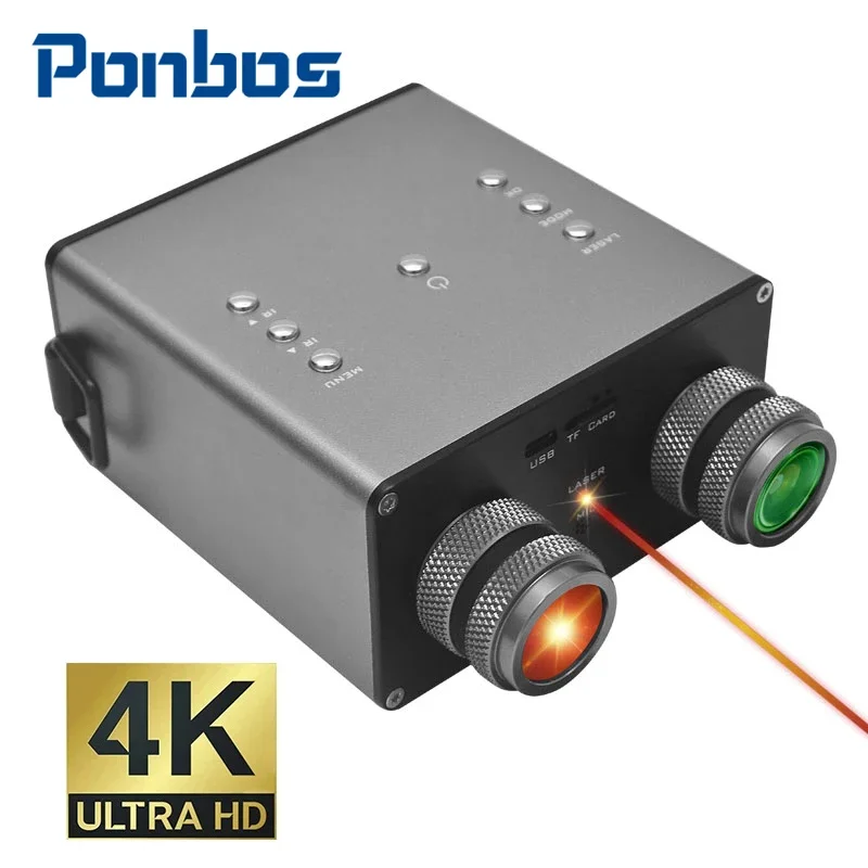 

K-03 4K UHD Digital Full-color Night Vision Binoculars 8X Zoom Metal Tactical Binocular Telescope Camera for Hunting Camping
