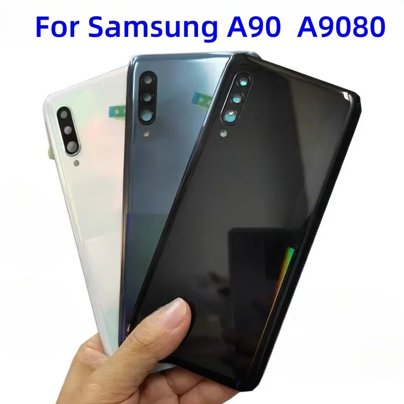 Back Glass back cover case for Samsung Galaxy A90 SM-A9080 A908N A908B A908U battery cover Housing Cover Repair Parts