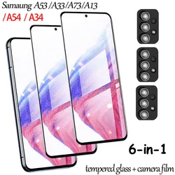 a13 samsung a 54 cristal templado para samsung galaxy a53 5g vidrio templado para samsung a13 4g a54 a34 a14 a53 a73 a33 5g HD protector de pantalla samusng a 53 samsung a54 mica vidrio & protector lente camara lámina