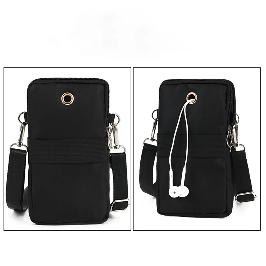 جديد النايلون حقيبة الهاتف الخليوي الكتف عملة حقيبة الرياضة الذراع حقيبة مفتاح بطاقة حقيبة كروسبودي #2