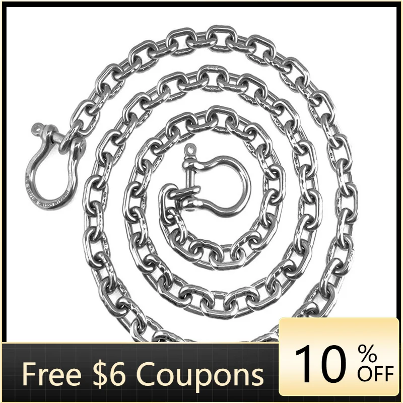 

BBWSTFactory Прямые продажи якорной цепи Морская поворотная якорная цепь из нержавеющей стали для корабля