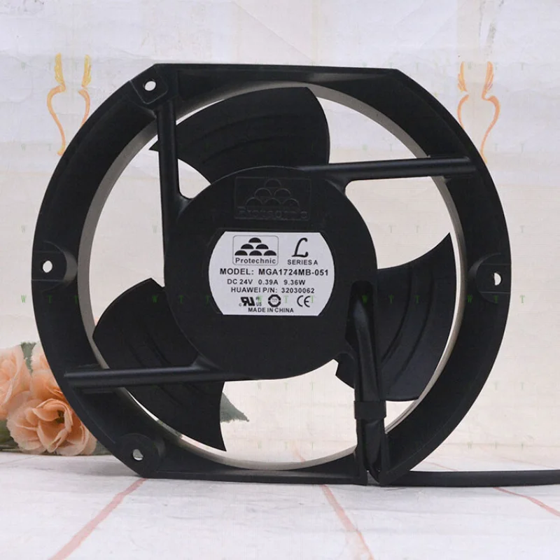 

H 1 pcs for MGAIC 24V 0.39A 17251 MGA1724MB-051 17cm inverter cooling fan