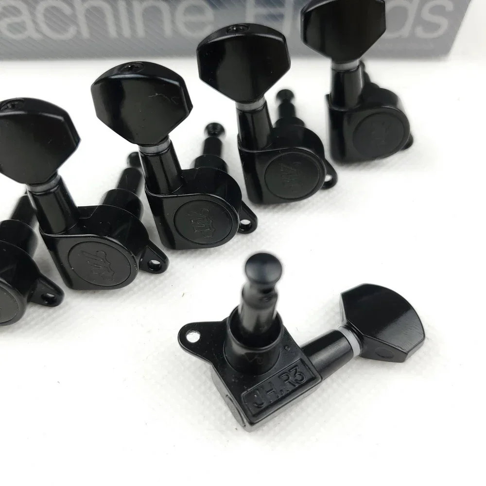 

Wilkinson WJN-07 Black Sealed Guitar Tuners 6Pcs EZ-Lok Locking Tuning Pegs 1:19 Gear Ratio for ST/TL Guitars