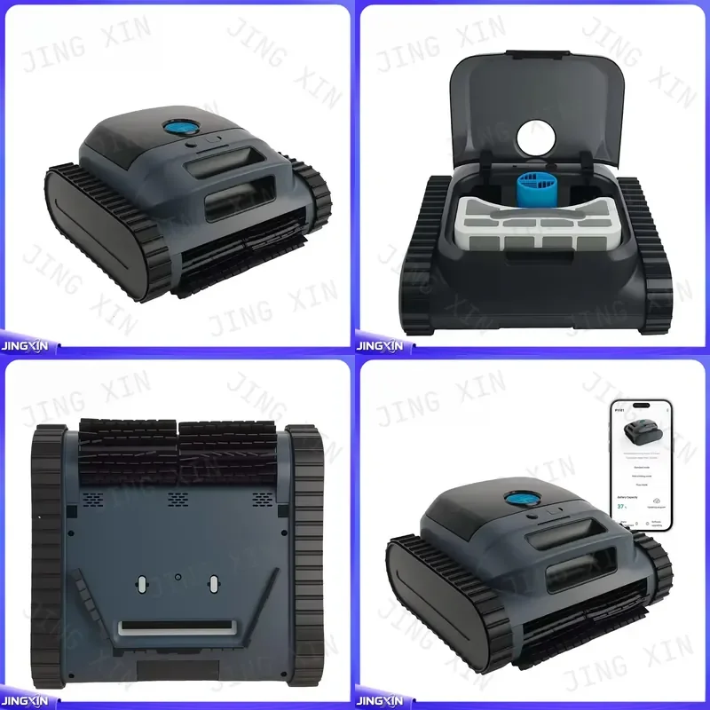 custom for Aquajack Robotic Pool Cleaner Automatic Vacuum for In Ground Pools Lithium Battery Rechargeable Wall Climbing