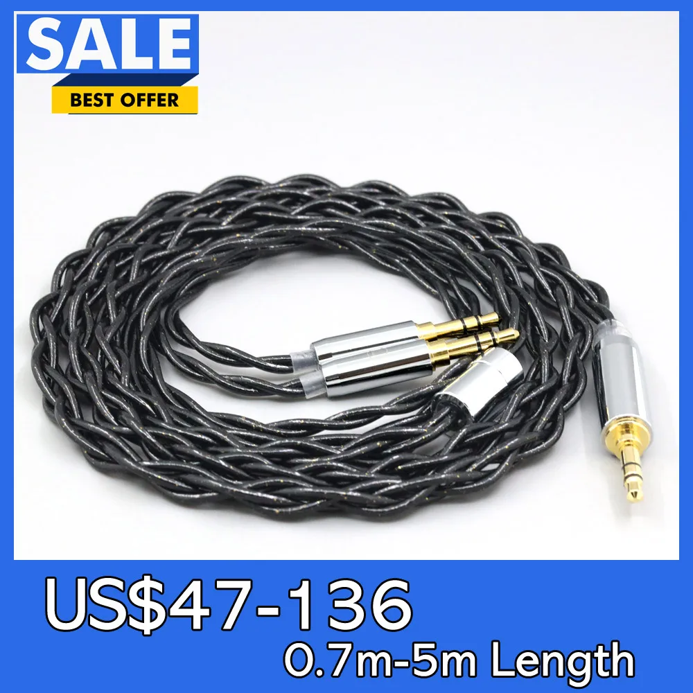 99% Pure Silver Palladium Graphene Floating Gold Cable For Onkyo A800 Philips Fidelio X3 Kennerton Jord Headphone  LN008339