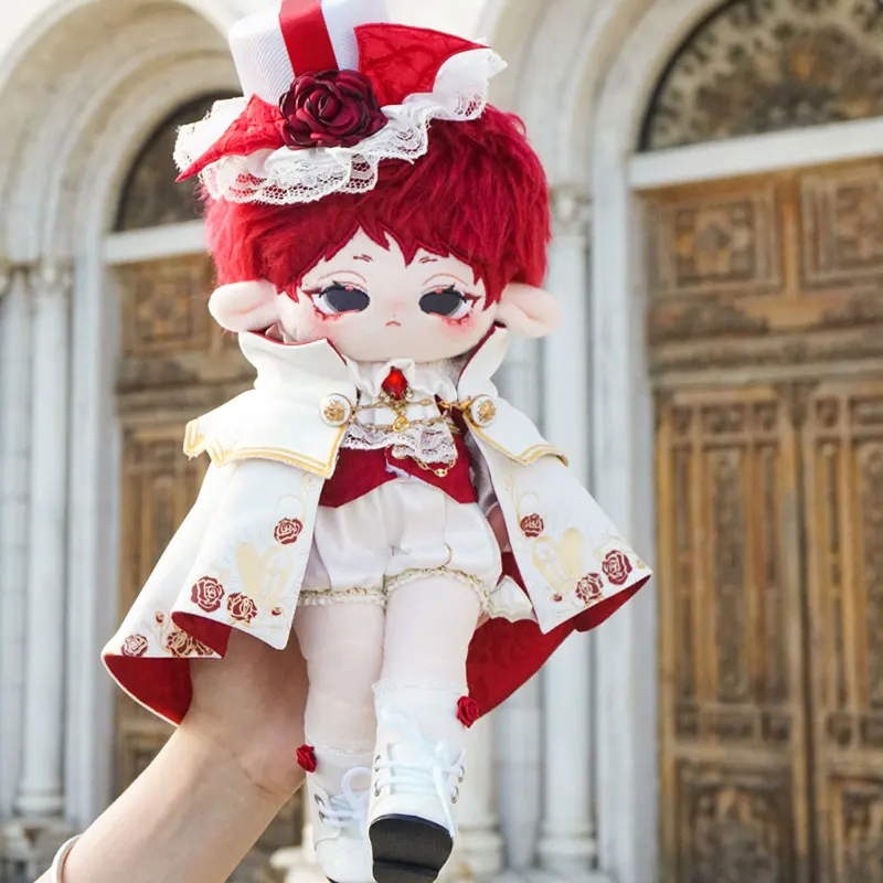 20cm Plush Toy Doll Costume Cosplay Vampire Noble Duke Costume Cloak Eye Mask Accessories For Men And Women\'s Birthday Gifts