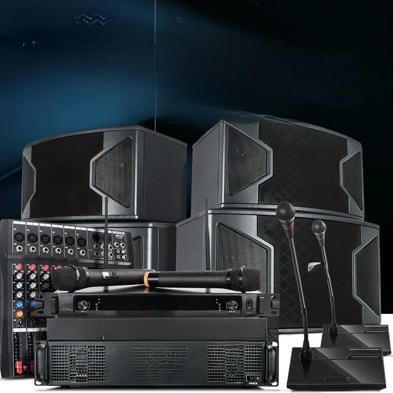 Professional Conference Stereo Suit Large, Medium and Small Conference Room Audio System Equipment Wireless Microphone