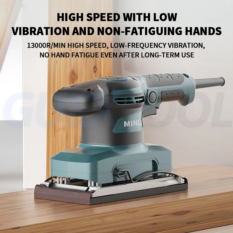 

Электрическая шлифовальная машина 200 Вт 260 Вт с 20 шт. наждачной бумагой 120 В/240 В, полировщик для сильного сбора пыли для дома, шлифовальный станок «сделай сам»