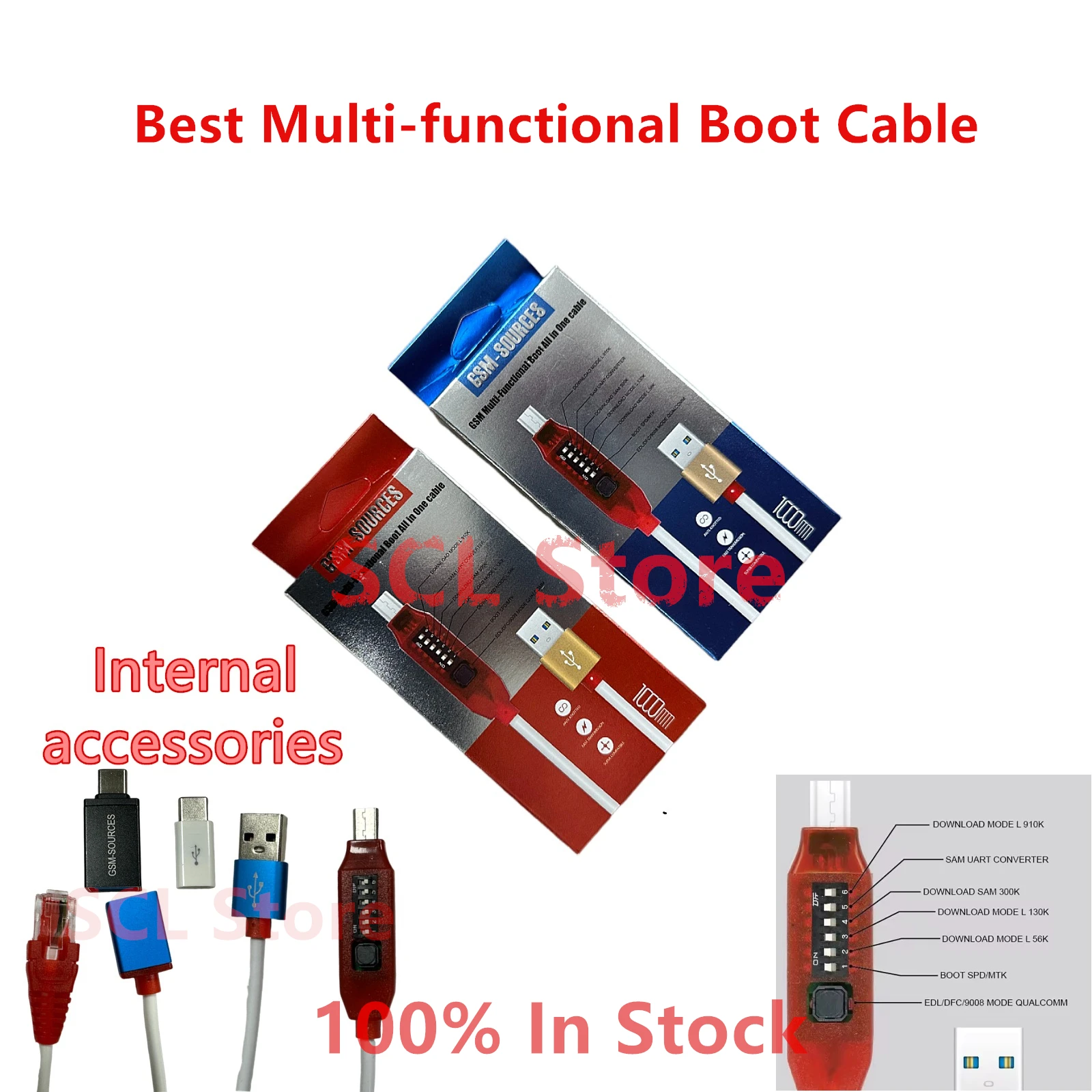 All Boot Cable (EASY SWITCHING) Micro USB RJ45 All in One Multifunction Boot Cable edl cable Umf Cable
