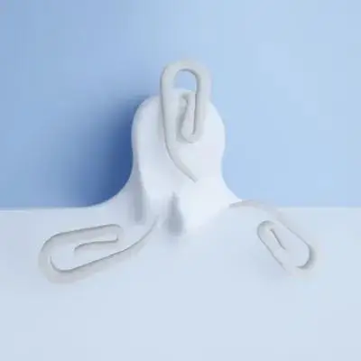 100Pcs Plastic Curtain Hooks Figure 6 Shape Sturdy ABS Injection Mold Perfect for Window Door Shower Curtains and Drapery Rings