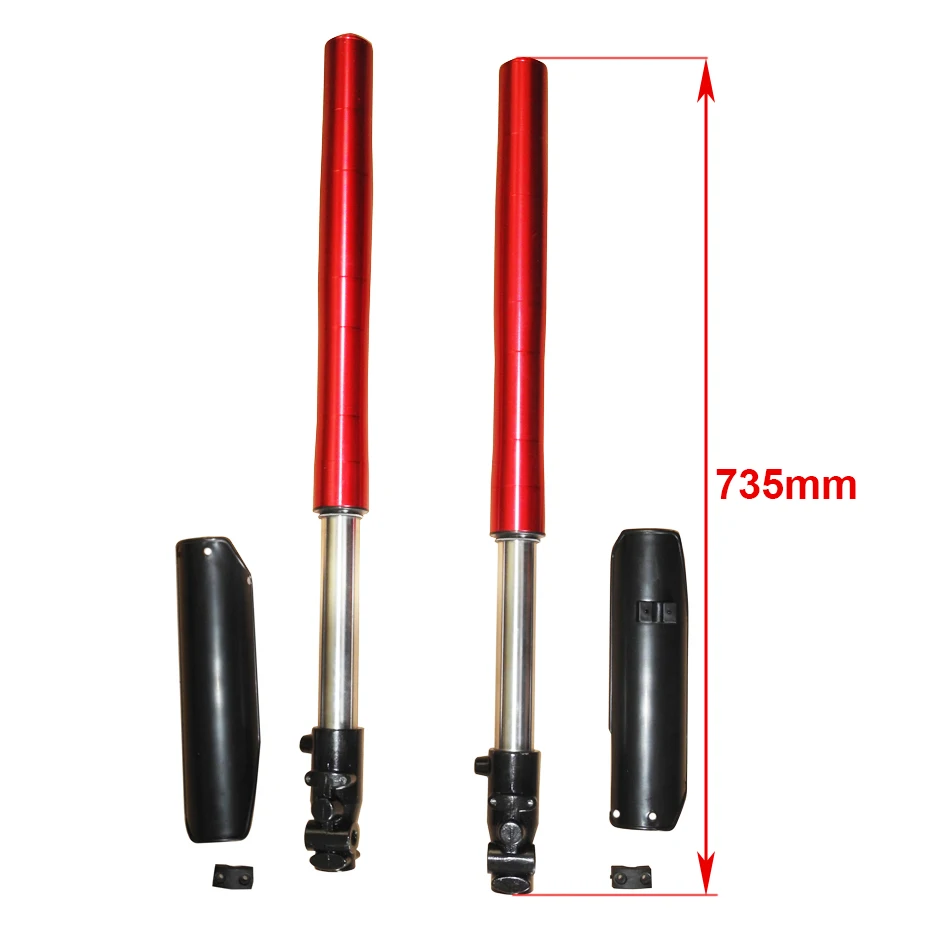 

Motorcycle Upside Down 735mm Front Forks Invert Shock Absorber for Dirt Pit Bike CRF50 CRF70 KLX 110cc 125cc 150cc