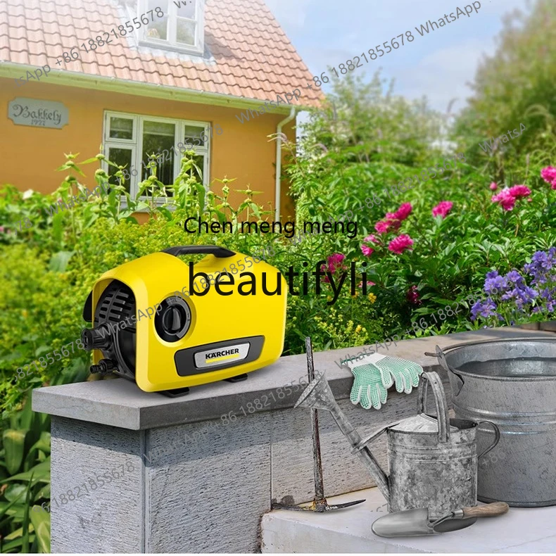 

Z189 Villa Courtyard Household High-Pressure Washer Yellow High-Pressure Water Gun Floor Washing Yard Cleaning Machine