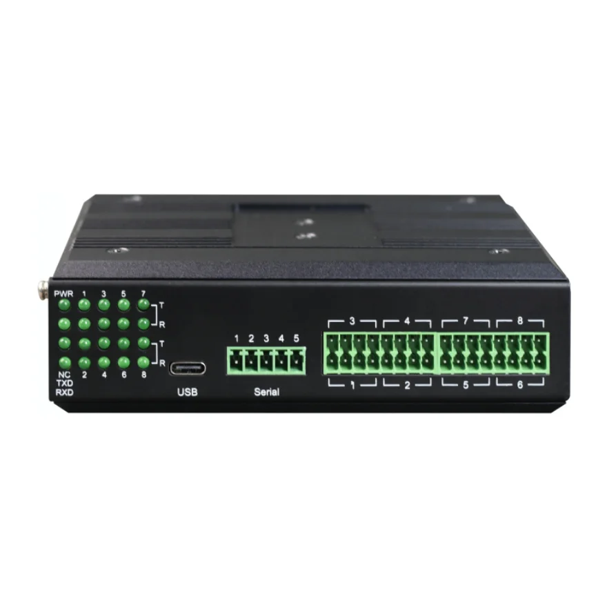 Good Quality Din Rail USB to 8ch Channel Serial RS485/RS422/RS232 Converter with Lightning Protection And Isolation