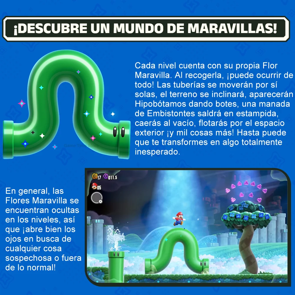 Super Mario Bros. Wonder nintendo switch juegos, tarjeta de juego física Original para Nintendo Switch OLED Lite, ofertas de juegos, 100%