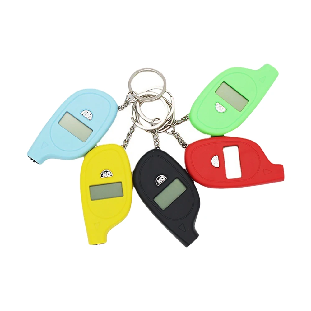 Portable Digital Car Tire Pressure Tester kit Auto Motorcycle0-140 PSI Tyre Air monitor Gauge LCD Display Mini Keychain Design