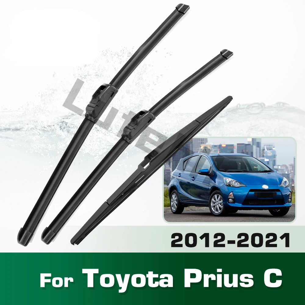 Wischerblätter-Set vorne und hinten für Toyota Prius C 2012–2021, Windschutzscheibenbürsten, 26 Zoll + 16 Zoll + 8 Zoll