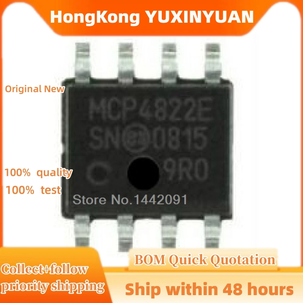 

1PCS/LOT MCP4822 SOP-8 MCP4822-E/SN CHIPS IN STOCK