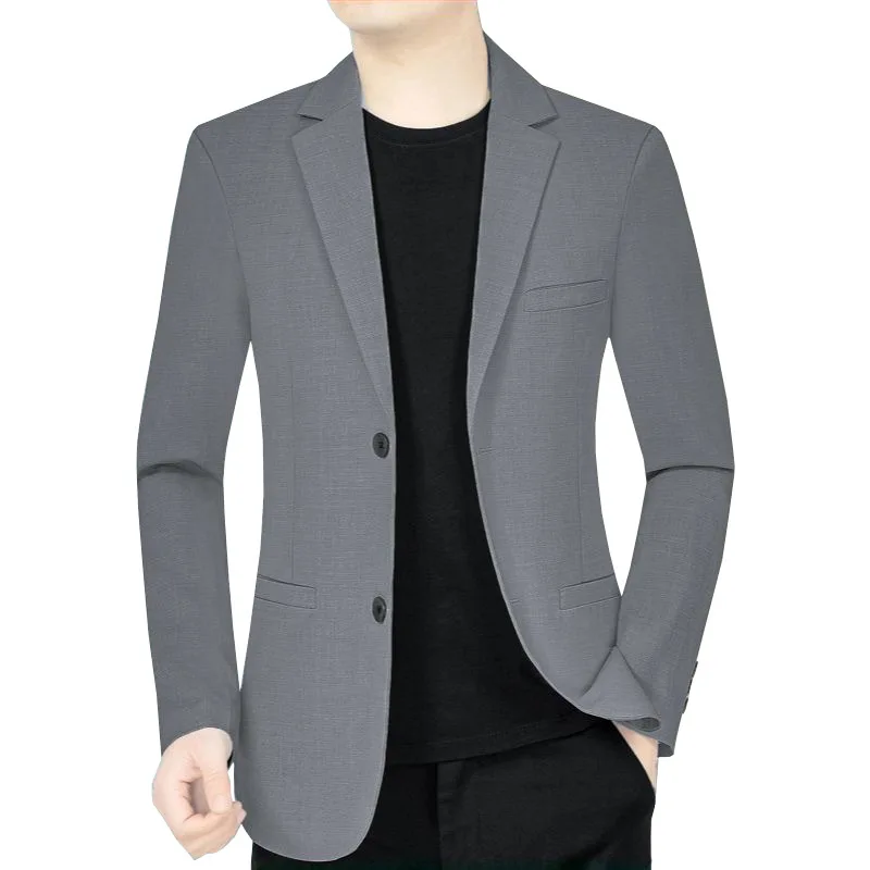 

2025 new men's spring and autumn light suits, solid formal wear, business casual suits, coats, men's suits, jackets for men 4XL
