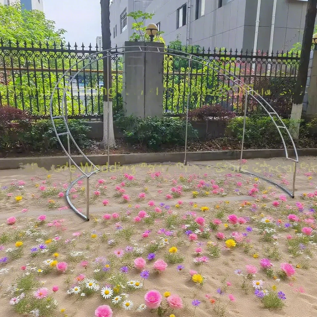 

Fashionable Semi - circular Curved Backdrop - Ideal for Stage Decoration & Wedding Celebrations