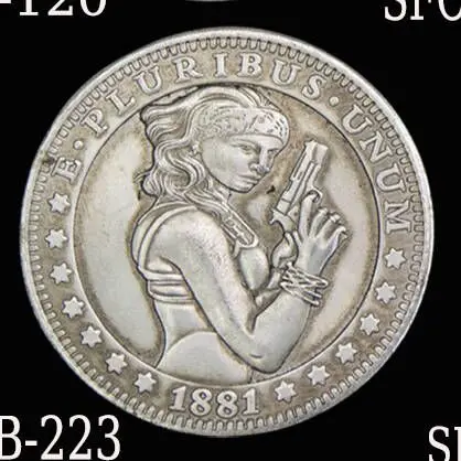 1PCA complete set of sexy coins, skulls, commemorative collection gifts, and gifts for both male and female wanderers