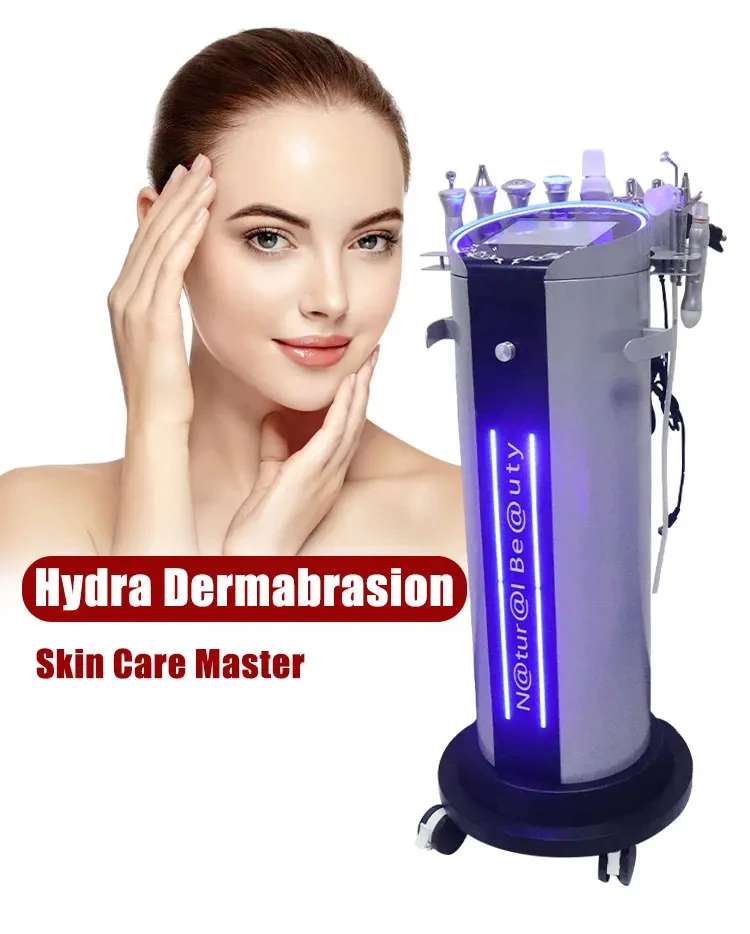 10 In 1 Skin Care Facial Machine Hydro Deep Cleaning Dremabrasion Peel Face Lift Massager Beauty Equipment