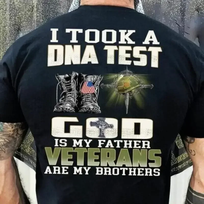 I Took A DNA Test God Is My Father Veterans Love T Shirt